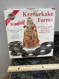 Norpro 3273 Nonstick Kransekake Forms Norwegian Wedding Cake Christmas Mold NEW - Picture 1 of 6