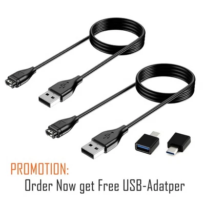 RHINORO 2er Pack Ladekabel für Garmin Approach S12 S10 S40 S44 S42 S50 Smart Golf Watch