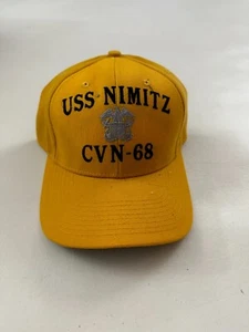 The Corps USS Nimitz CVN 68 Yellow Baseball Cap Hat One Size - Picture 1 of 4
