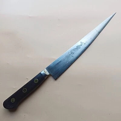 Cuchillo de cocina de chef japonés Sujihiki de acero sueco Misono Dragon 230 mm Foto 1 de 4