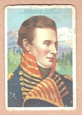 1911-12 Heroes of History T68 Royal Bengals ZEBULON MONTGOMERY PIKE Poor