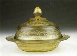 POSTCARD Ohio Federal Glass "Patrician" 1933-37 Depression Glass Unused NrMINT - Picture 1 of 1