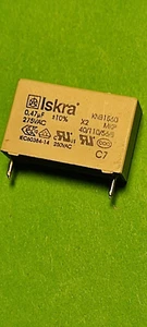 ISKRA MKP-Entstörkondensator 0,47 µF/275 V~ - Bild 1 von 1