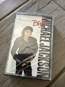 Michael Jackson - Bad - Brand New Cassette in Orig Wrap - US 1987 Epic OET 40600 - Picture 1 of 3