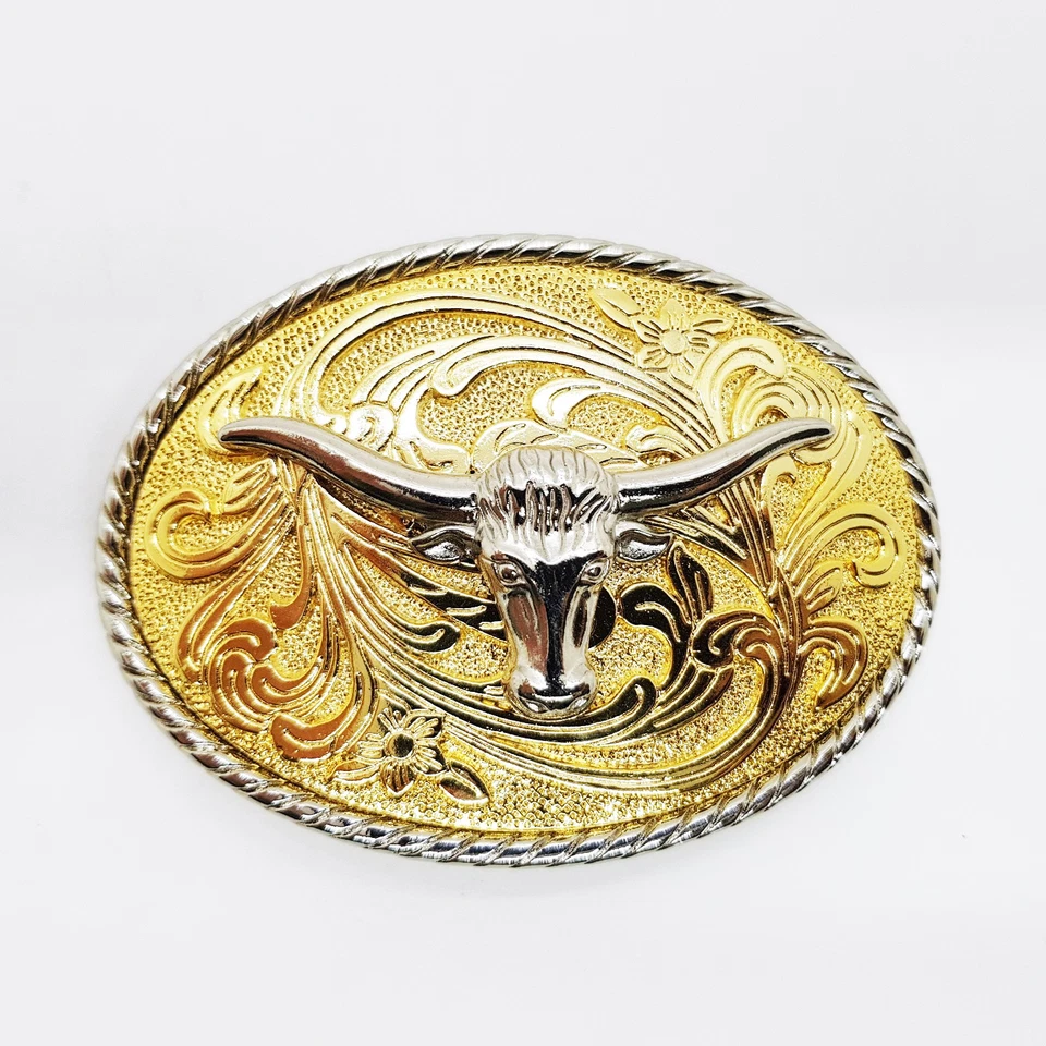 3D Buffalo Belt Buckles Western style Unique outstanding texas smart vintage odd - Image 1 of 1