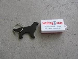 Training Clicker and Black Dog Key Chain NEW - Picture 1 of 2