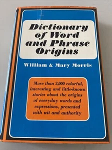 Wörterbuch der Ursprünge von Wort und Satz; Hardcover William Morris 1962 - Bild 1 von 4