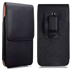 Vertical Leather Pouch Belt Clip Holster Case For Apple iPhone 6 7 8 Plus XS Max - Picture 1 of 16