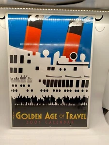 2001 Vintage Calendar The Golden Age of Travel / Graphics of Johanna Kriesel - Picture 1 of 6