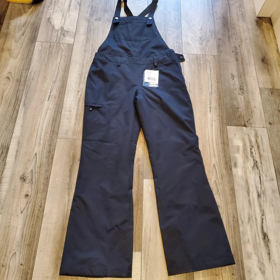 Obermeyer Malta Bib Overalls In Black Women’s Sz 10 Bin 30s