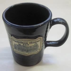 Deneen Pottery - HAMILTON HOUSE 1861 B&B Whitewater Wi Mug Hand Thrown USA RARE - Picture 1 of 9