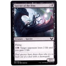 Specter of the Fens - Foil M/NM Black Creature Specter Common Pack Fresh Stx MTG