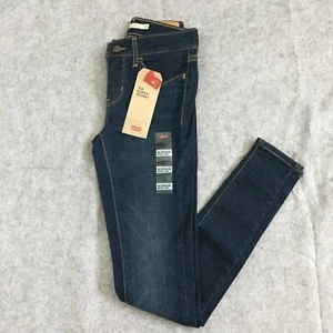 Levi's 710 Super Skinny Mid-rise Denim Jeans, Women's 00 Medium (Dark Wash) - Picture 1 of 8