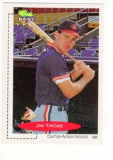 1991 Classic Best Jim Thome (HOF) #195 Canton-Akron Indians