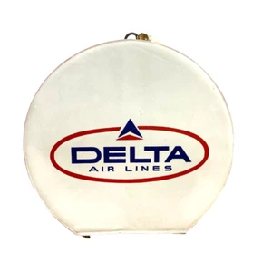 Delta Air Liner Tragetasche weiß Vinyl - Bild 1 von 9