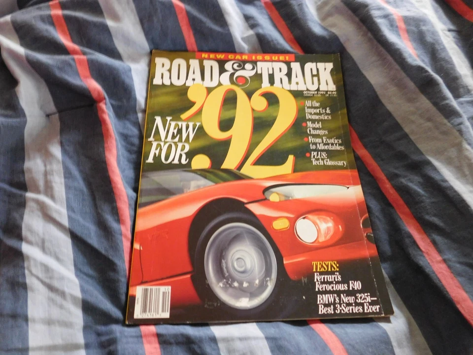 Road & Track Magazine 1991 October Foto 1 de 1