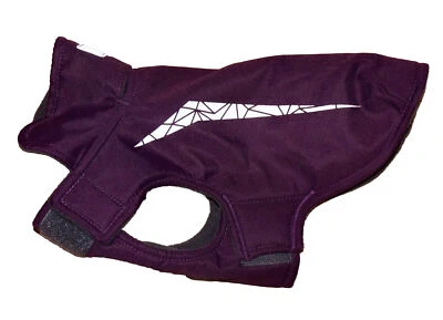 RC PETS Deep Burgundy & Gray Fleece lined Dog Coat SIZE 8" / SMALL - Image 1 of 4