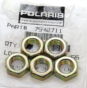 7542711 Polaris Jam Nuts (set of 5) for many snowmobiles ATVs SXSs 1985-2024 - Picture 1 of 1