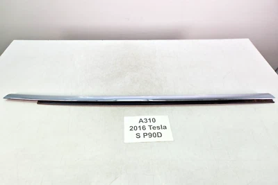 ✅ Moldura de cinturón cromada exterior pasajero trasero derecho Tesla Model S 2012-2020 OEM Foto 1 de 4
