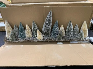 Pottery Barn beleuchtete LED Flaschenbürste Baum Urlaub Herzstück grün groß #U323 - Bild 1 von 2