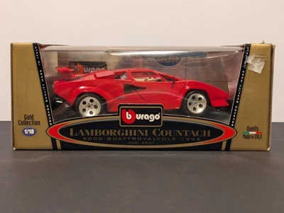 Burago Gold Collection Lamborghini Countach 5000 1988 escala 1/18 diecast Foto 1 de 4