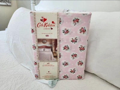 NWT CATH KIDSTON SHABBY CHIC LACE HEARTS PINK FLORAL QUEEN SHEET SET - Image 1 of 3