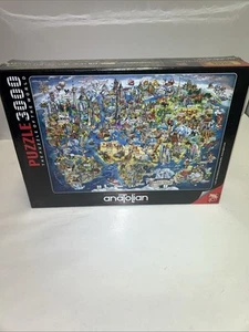 Anatolian Puzzle Wonderful World Map 3000 Piece Jigsaw Puzzle Multicolor Sealed - Picture 1 of 6