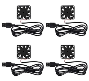 4 Pack USB Brushless Cooling Fan 40mm High Performance DC 5V Speed 4200 RPM f... - Picture 1 of 6