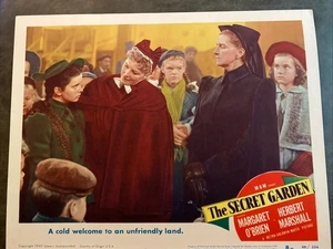 Tarjeta de vestíbulo vintage original de The Secret Garden 1949 con Margaret O’Brien - Imagen 1 de 11