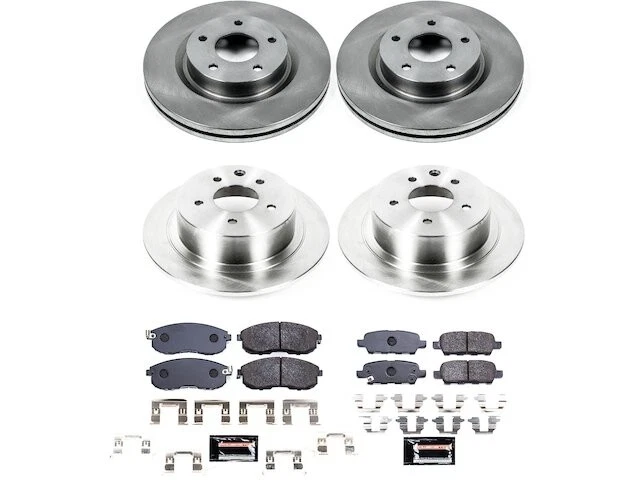 Front and Rear Brake Pad and Rotor Kit For 2010-2013 Nissan Altima 2011 TT554NV - Imagem 1 de 1