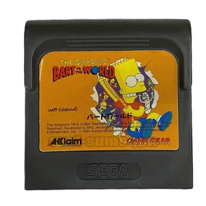 THE SIMPSONS BART VS WORLD con CUSTODIA GAME GEAR SEGA CARTUCCIA GIOCO GIAPPONESE - Foto 1 di 2