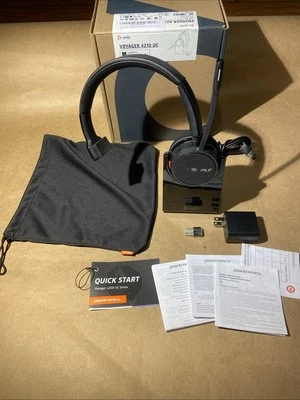 Plantronics 4210UC 218770-01 Voyager 4210 UC Wireless Headset Without The Box - Image 1 of 4