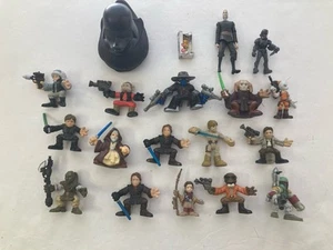 Star Wars Lot of 19-Galactic Heroes, Action Figures, Darth Vader Rubber Duck - Picture 1 of 21