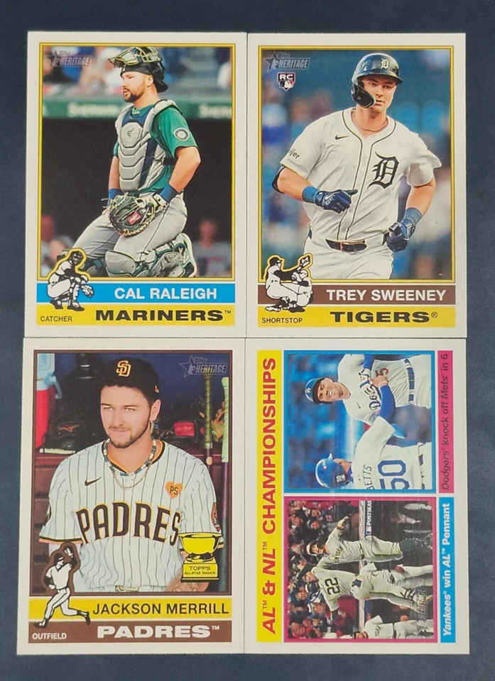 Topps Heritage 2025 impresiones cortas 401-500 con novatos tú eliges la tarjeta Foto 1 de 1