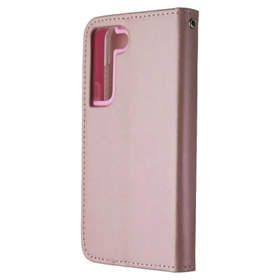 Mybat MyJacket Wallet Case for Samsung Galaxy S22 - Rose Gold Leather - Image 1 of 3