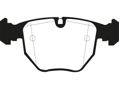 Комплект передних тормозных колодок для 2000-2006 BMW X5 2001 2002 2003 2004 2005 DJ673BQ - Изображение 1 из 4