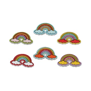 30pcs Rainbow Wooden Buttons, Unique Patterns, Sewing or Crafts, DIY 30x17mm - Picture 1 of 6
