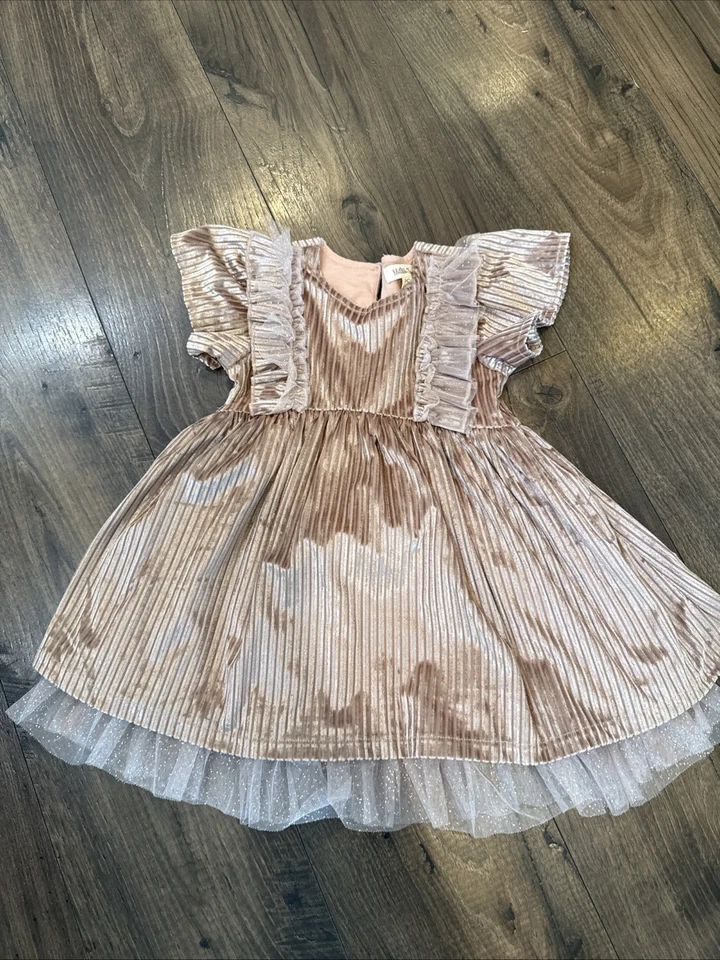 Matilda Jane Just Imagine Kori Girls Wide Ribbed Dress Size 2 New - Image 1 of 4