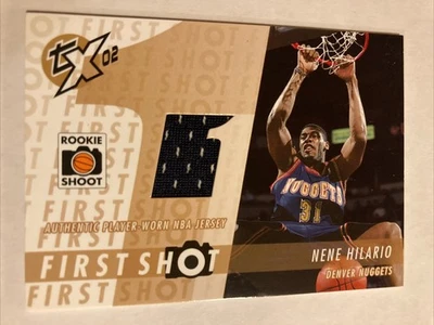 CAMISETA NENE HILARIO 2002 TOPPS XPECTATIONS RC NOVATO PRIMER TIRO RELIQUIA FS-NH Foto 1 de 2