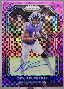 Devin Duverynay/49 2020 Panini Prizm Rookie RC automático púrpura Power Ravens Bears - Imagen 1 de 3