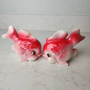 Paar heiße rosa anthropomorphe Fischvasen Wandtaschen - Bild 1 von 12