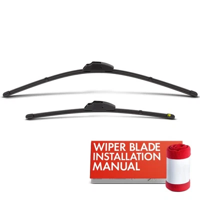 2Pcs Front 24" & 17"Windshield Wiper Blades for Honda Accord 2023-2024 Hook Arm - Image 1 of 4