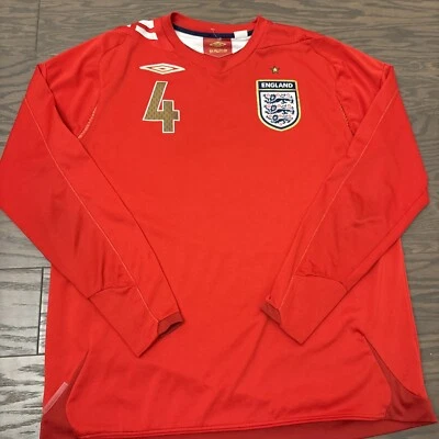 Camiseta de fútbol Umbro Inglaterra grande para hombre 2004/2005 Steven Gerrard visitante Liverpool Foto 1 de 4