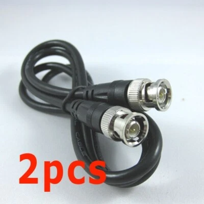 2pcs 1m BNC Male to BNC Male Cable 3feet video cctv extend cord for cctv camera - Image 1 of 3