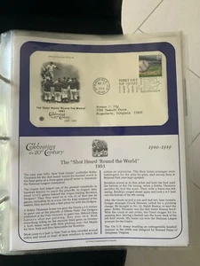 FDC CELEBRATING 20th CENTURY 1951 the shot heard round the world stock photo - Picture 1 of 1