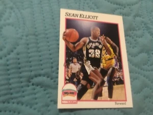 SEAN ELLIOTT SAN ANTONIO SPURS SIGNED CARD DETROIT PISTONS ARIZONA WILDCATS - Picture 1 of 4
