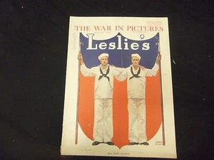 1918 MARCH 16 LESLIE'S WEEKLY MAGAZINE - RED, WHITE AND BLUE - ST 2190 - Picture 1 of 2