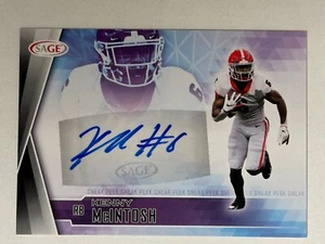 2022 Sage Hit Sneak Peek - Kenny McIntosh #SPA-KM1 - Autograph - RC - Picture 1 of 2