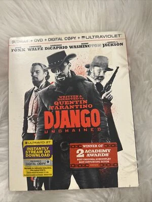 Django Unchained Blu-ray + DVD 2013 Jamie Foxx, Waltz ,  DiCaprio Slipcover - Image 1 of 3