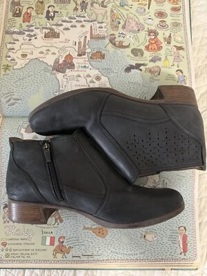 Botas Dansko con Cremallera al Tobillo para Mujer Talla US 10 Cuero Negro Cómodas Como Diablos Foto 1 de 4